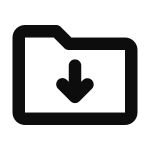 Folder Download SVG Icon